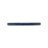 0.24ct 14k White Gold Blue Sapphire Lady's Band
